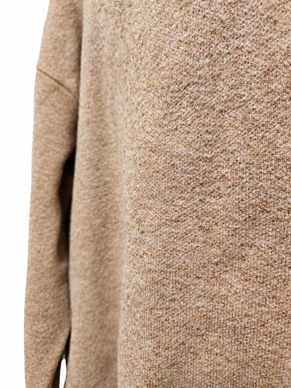 Maeve Anthropologie Tan Mock Neck Oversized Sweater Top Size M - Picture 3 of 7
